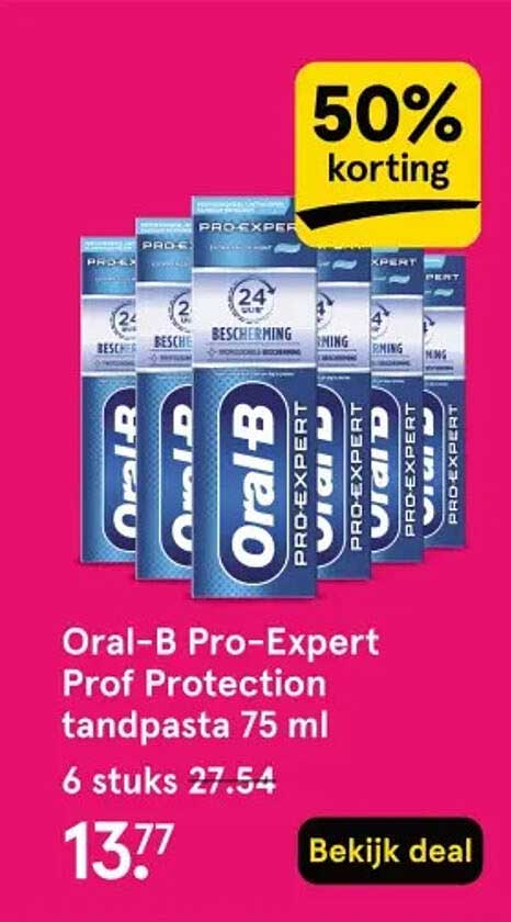 Oral-B Pro-Expert Prof Protection tandpasta 75 ml 6 stuks 27.54