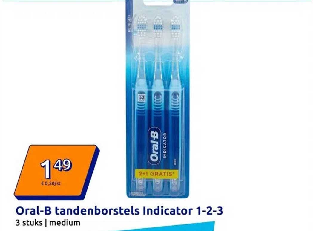 Oral-B tandenborstels Indicator 1-2-3
