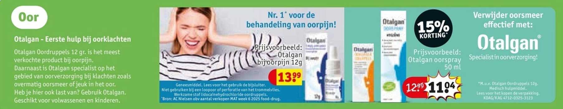 Otalgan - Eerste hulp bij oorklachten