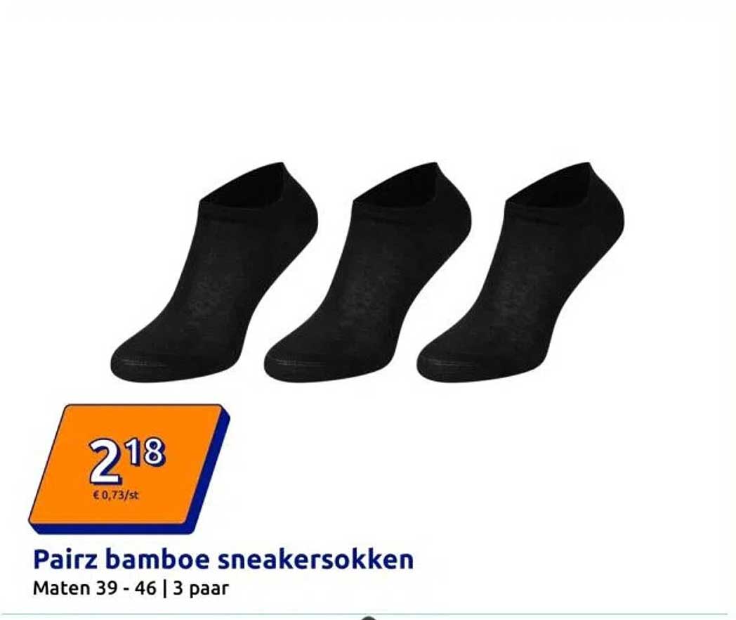 Pairz bamboe sneakersokken