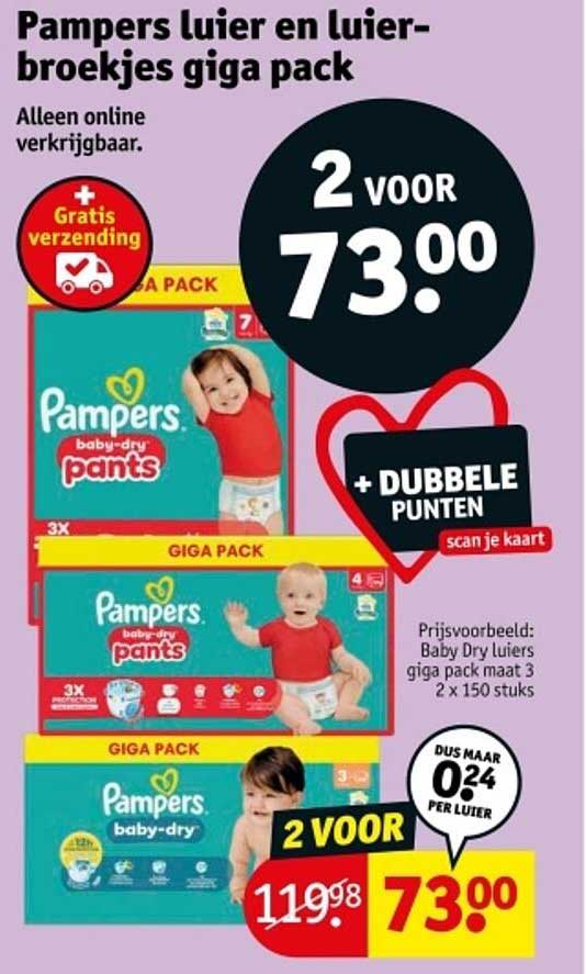 Pampers luier en luier-broekjes giga pack
