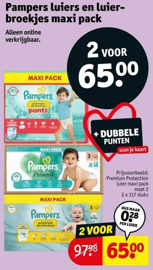 Pampers luiers en luier-broekjes maxi pack