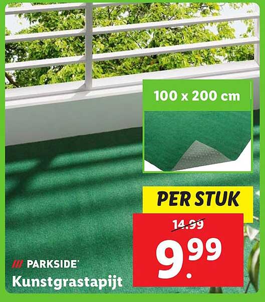 PARKSIDE Kunstgrasmat 100 x 200 cm