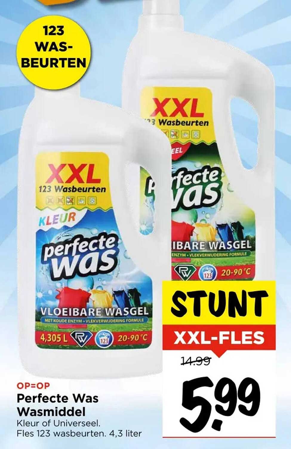 Perfecte Was Wasmiddel - Stunt XXL-Fles