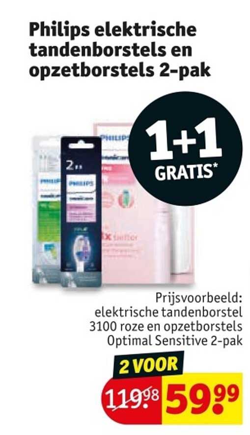 Philips elektrische tandenborstels en opzetborstels 2-pak