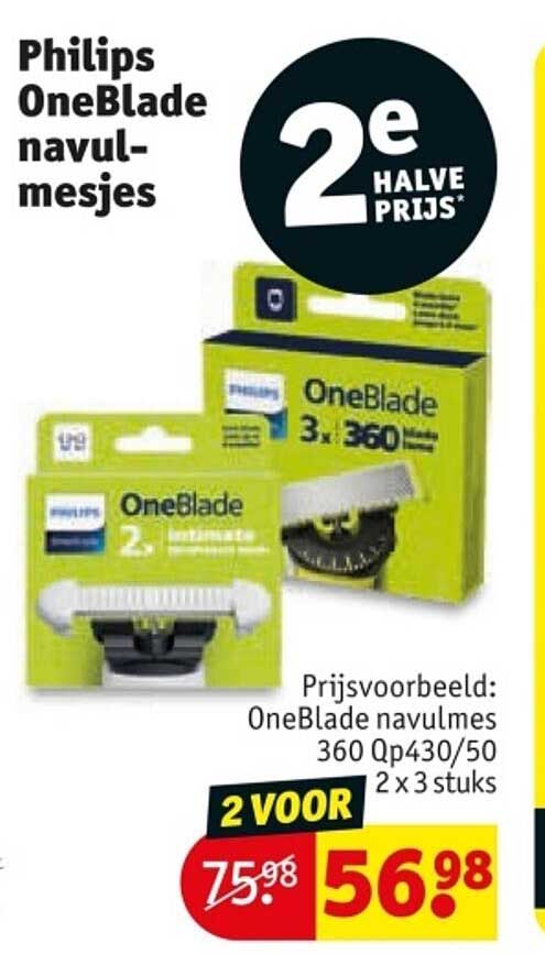 Philips OneBlade navulmesjes