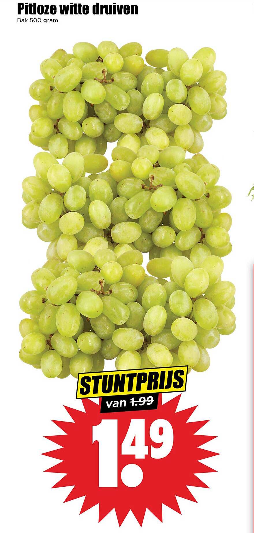 Pitloze witte druiven