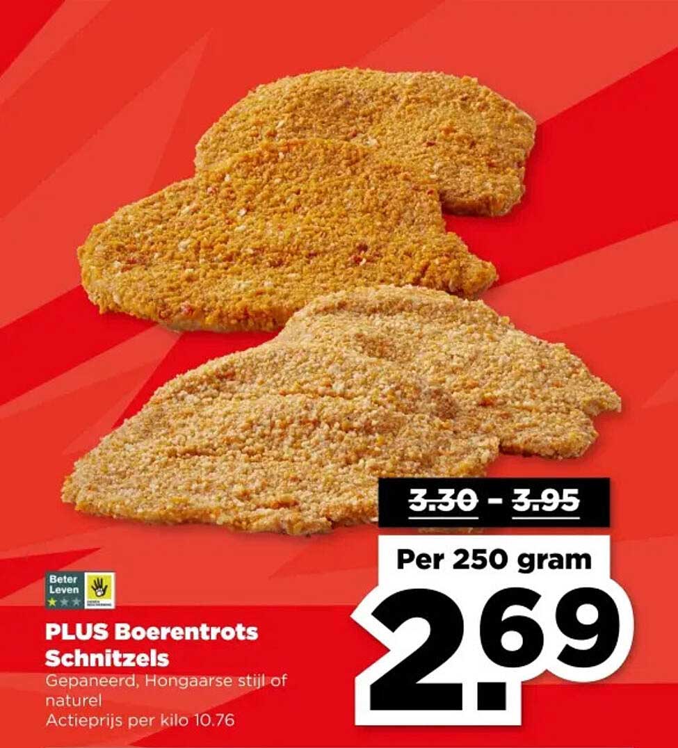 PLUS Boerenkrots Schnitzels
