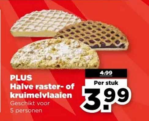 PLUS Halve raster- of kruimelvlaaien