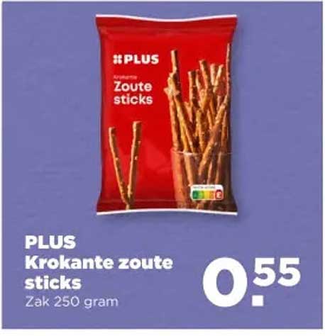 PLUS Krokante zoute sticks