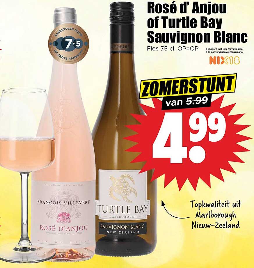 Rosé d' Anjou of Turtle Bay Sauvignon Blanc
