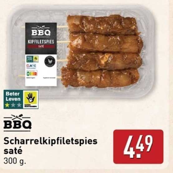 Scharrelekipfiletspies saté