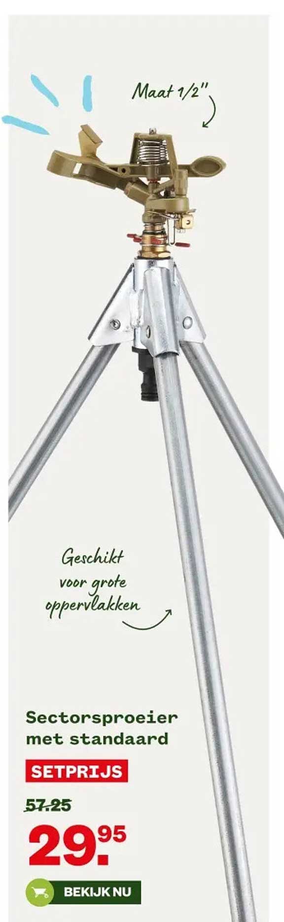 Sectorproeier met standaard