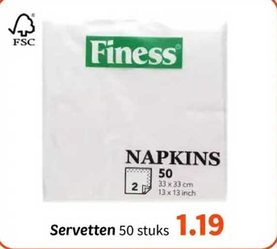 Servetten 50 stuks