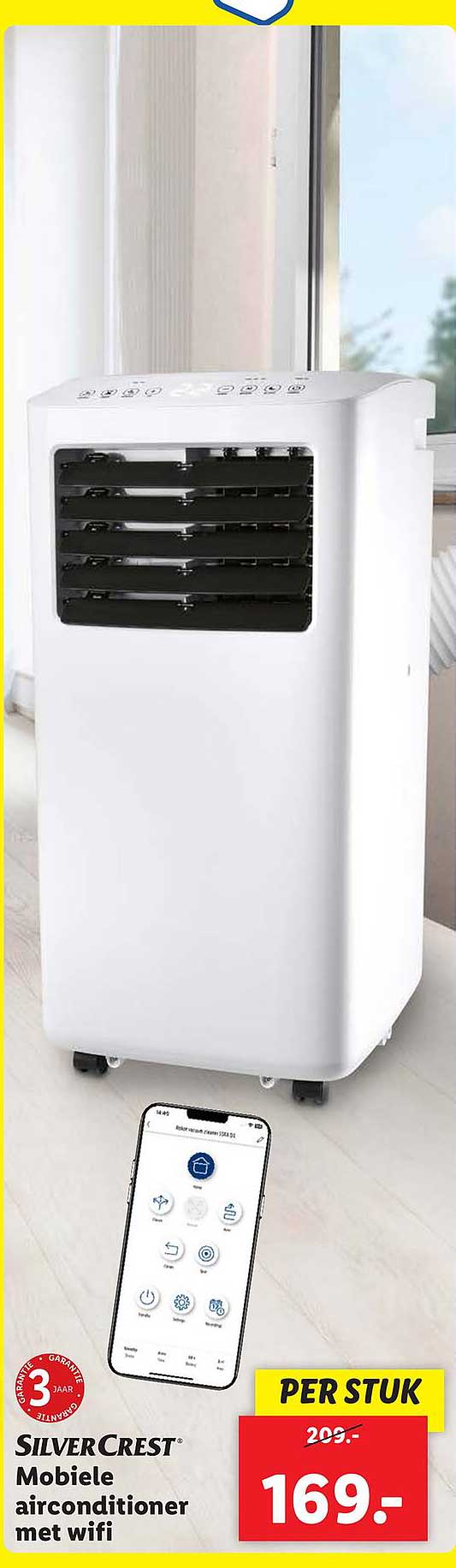 SilverCrest Mobiele airconditioner met wifi