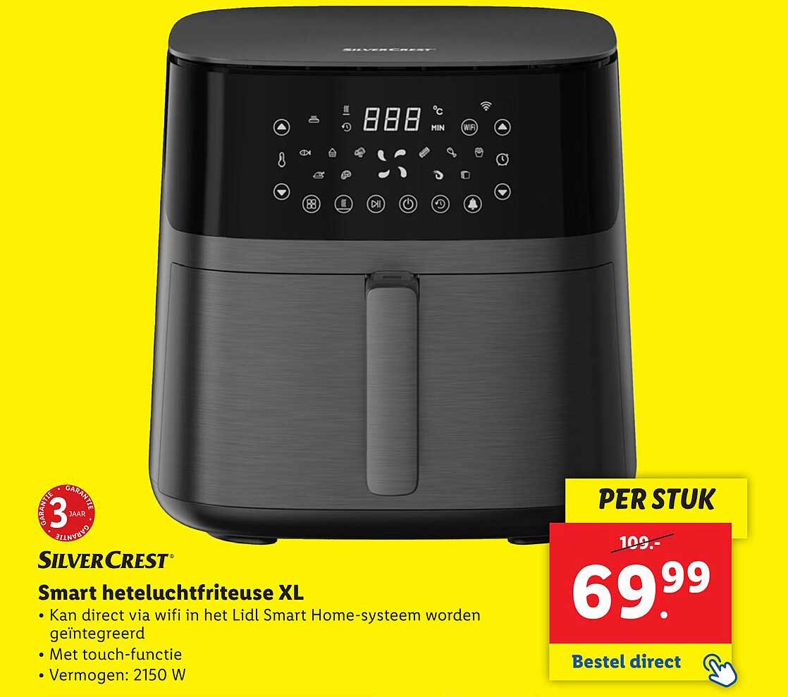 SilverCrest Smart heteluchtfriteuse XL