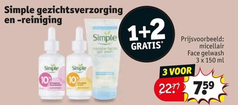 Simple gezichtsverzorging en -reiniging