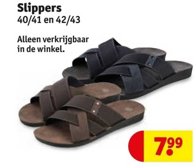 Slippers 40/41 en 42/43