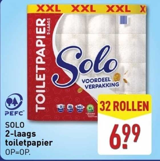SOLO 2-laags toiletpapier