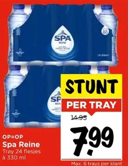 Spa Reine Tray 24 flesjes à 330 ml