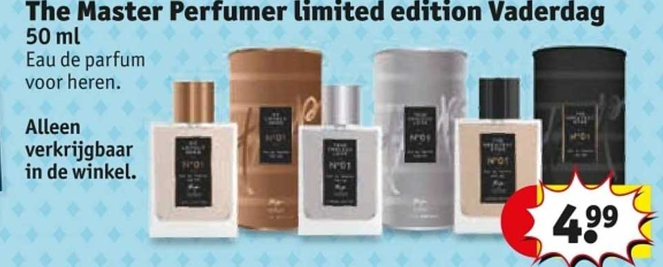 The Master Perfumer limited edition Vaderdag 50 ml Eau de parfum voor heren.