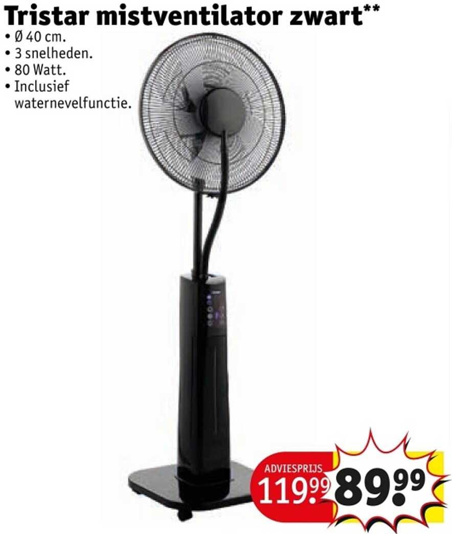 Tristar mistventilator zwart**