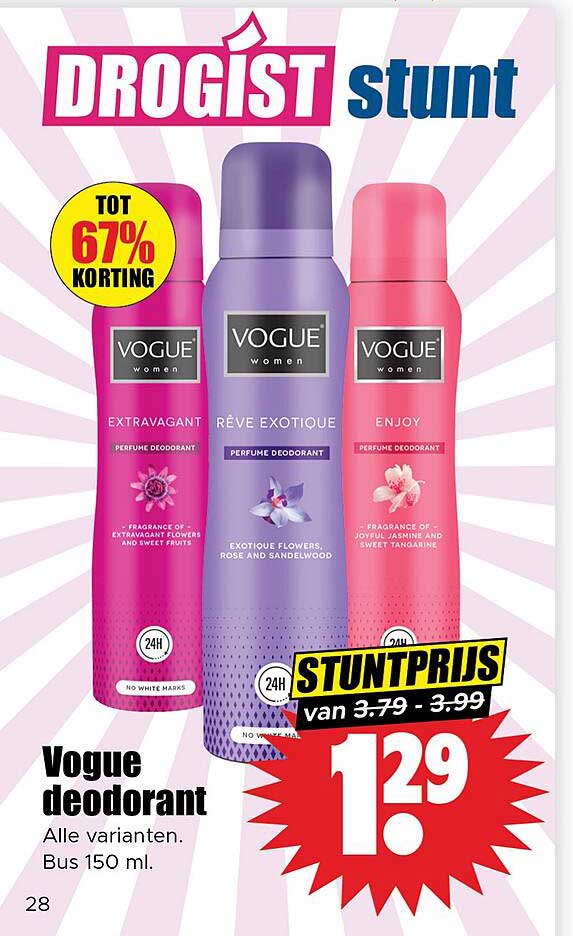 Vogue deodorant