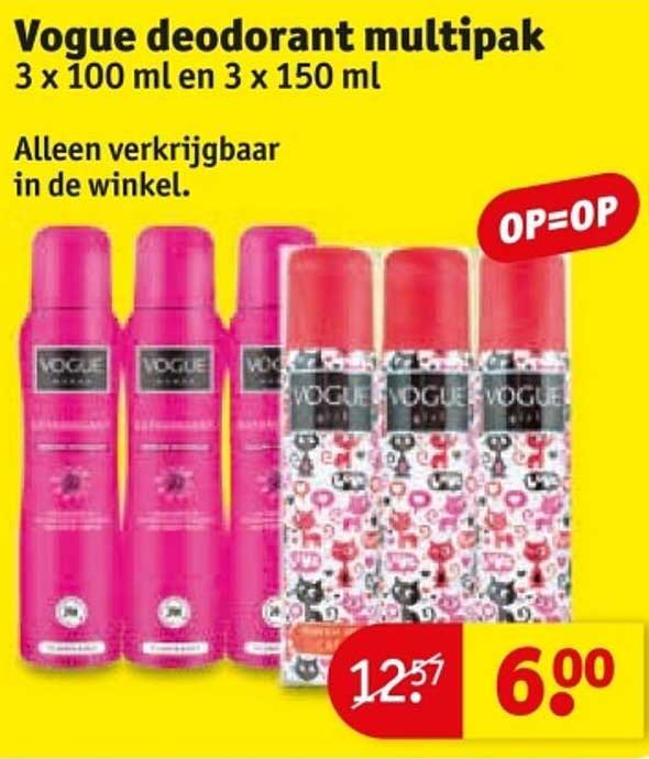 Vogue deodorant multipak