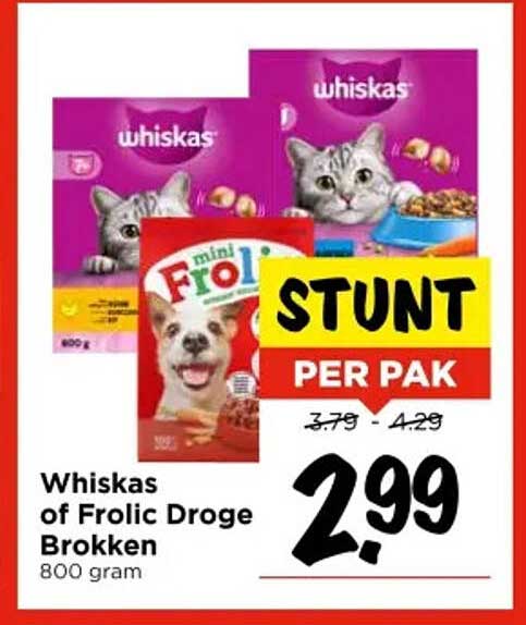 Whiskas of Frolic Droge Brokken