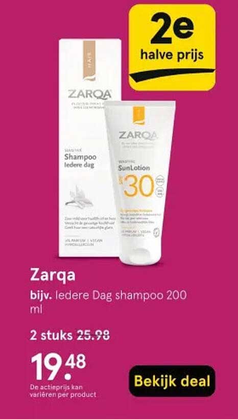 Zarqa bijv. Iedere Dag shampoo 200 ml
