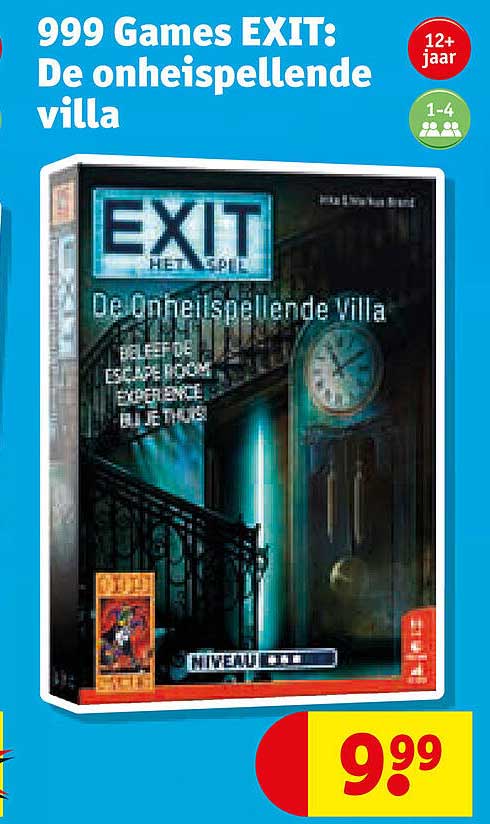 999 Games EXIT: De onheilspellende villa