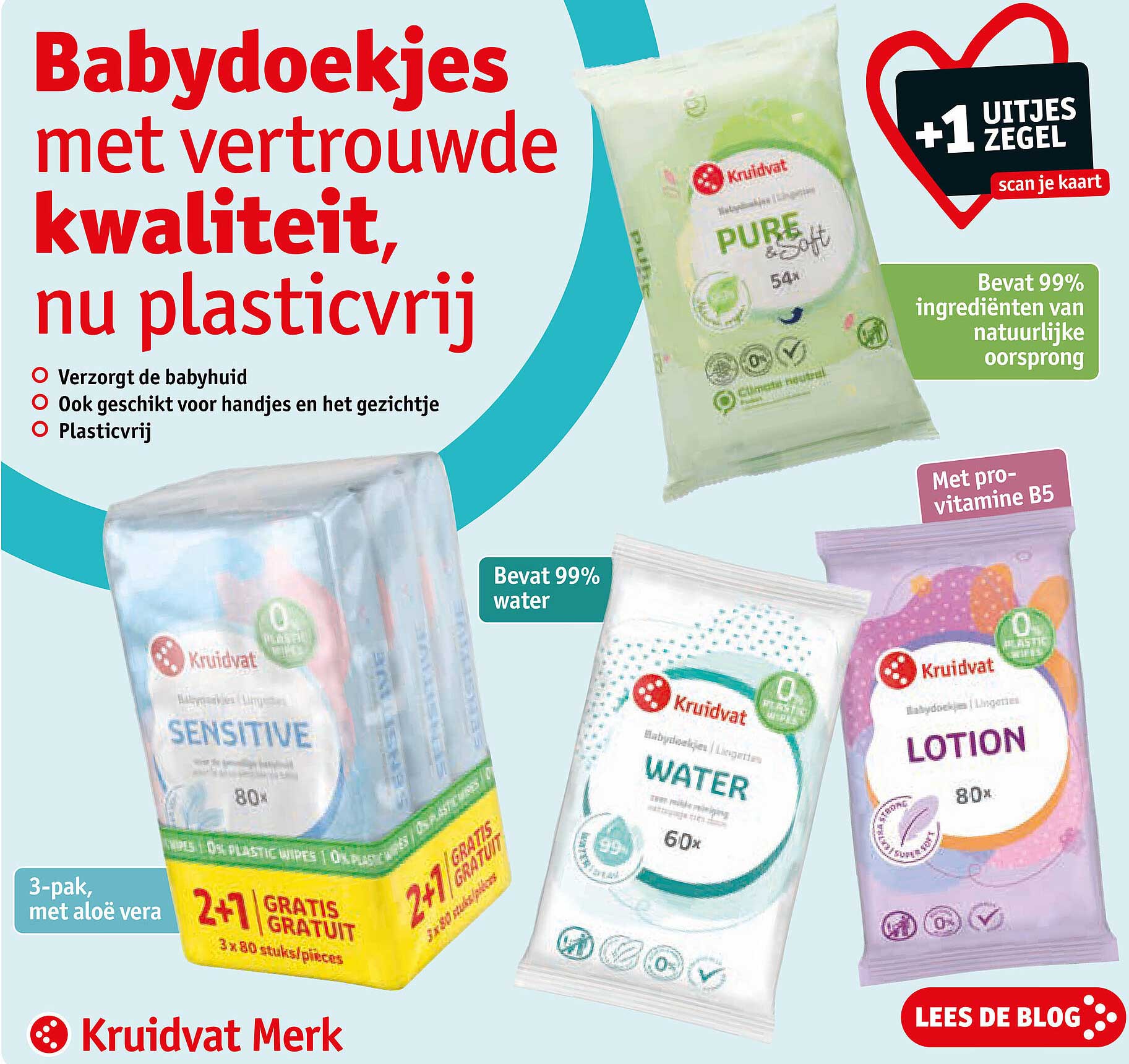 Babydoekjes met vertrouwde kwaliteit, nu plasticvrij