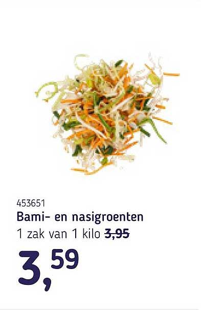 Bami- en nasigroenten