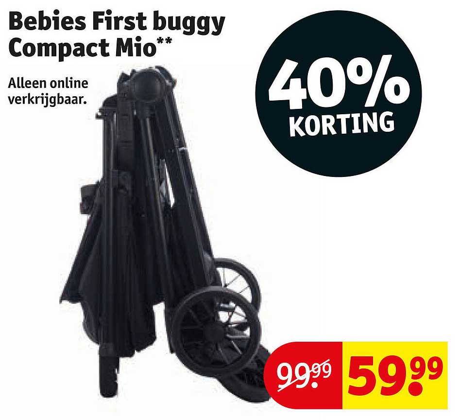 Bebies First buggy Compact Mio** 40% KORTING