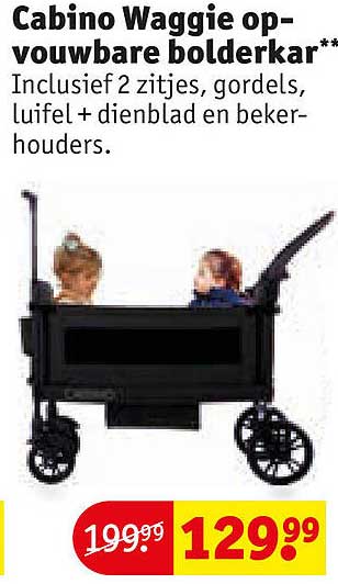 Cabino Waggie opvouwbare bolderkar**