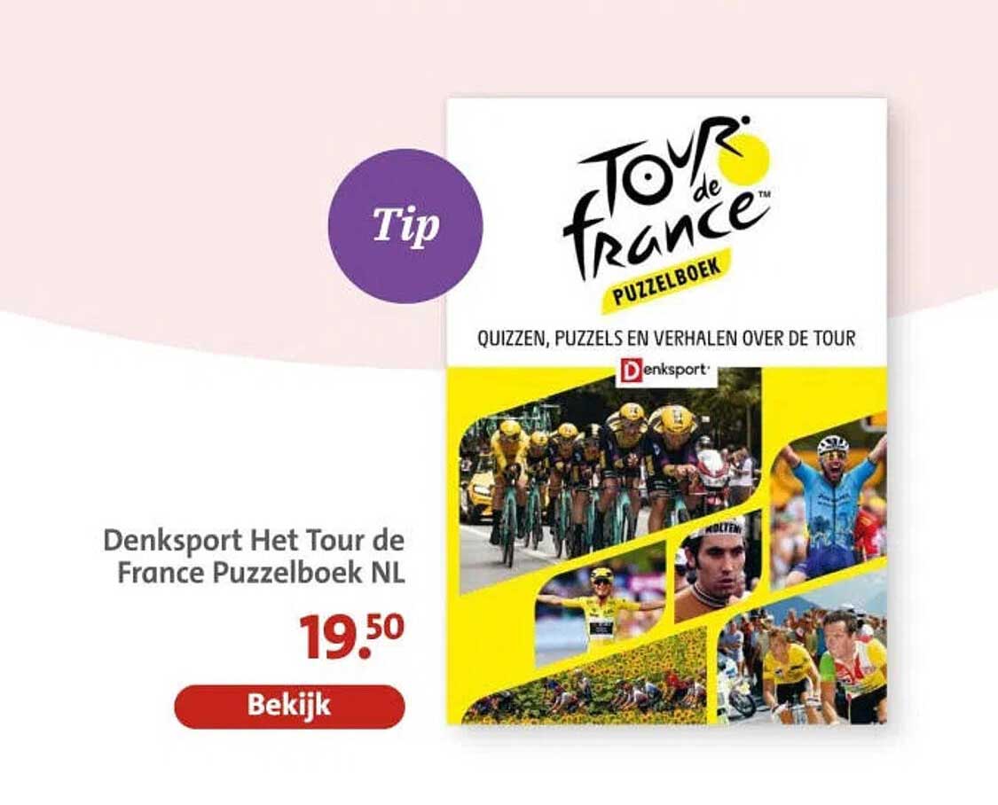 Denksport Het Tour de France Puzzelboek NL