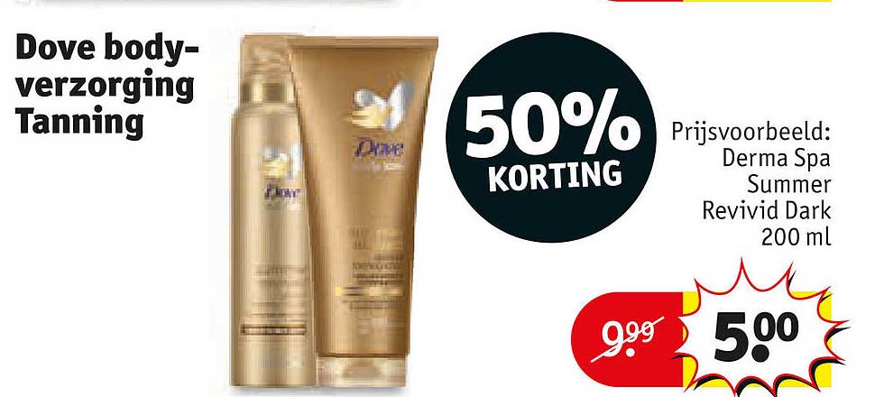 Dove body-verzorging Tanning 50% KORTING