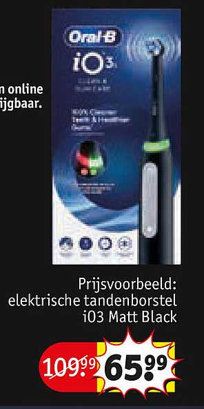 elektrische tandenborstel iO3 Matt Black