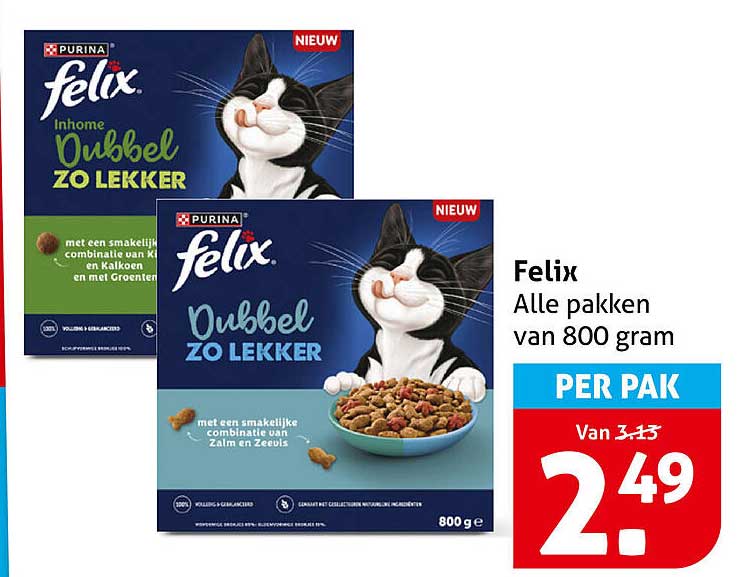 Felix Alle pakken van 800 gram PER PAK
