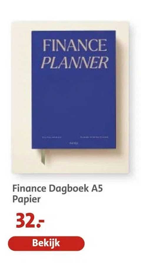 Finance Dagboek A5 Paper