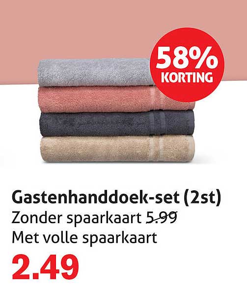 Gastenhanddoek-set (2st)
