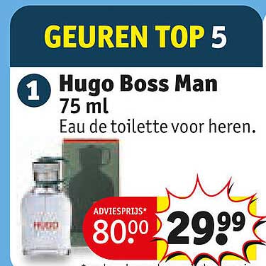 GEUREN TOP 5 Hugo Boss Man 75 ml Eau de toilette voor heren