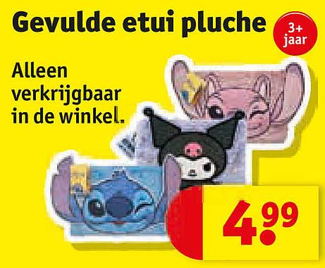 Gevulde etui pluche