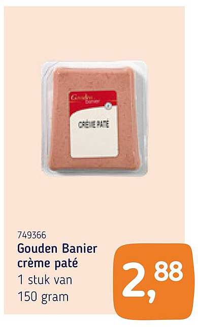 Gouden Banier crème pâté