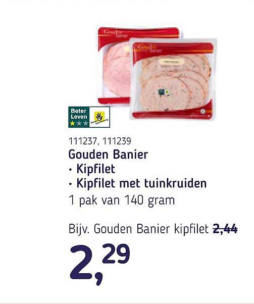 Gouden Banier Kipfilet • Kipfilet met tuinkruiden