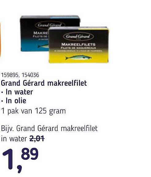 Grand Gérard makreelfilet