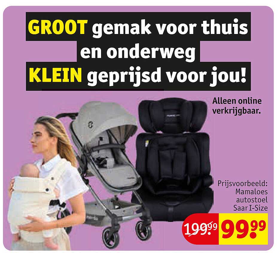 GROOT gemak voor thuis en onderweg KLEIN geprijsd voor jou!