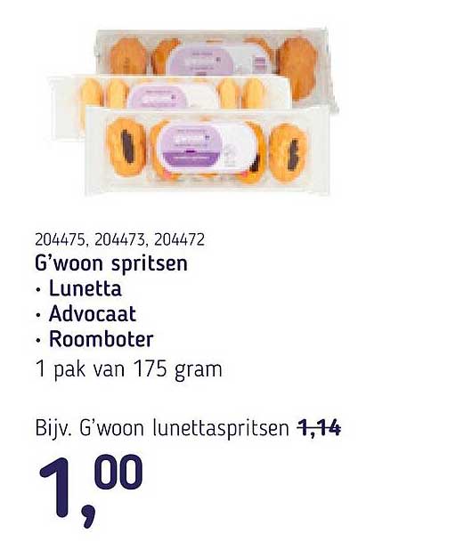 G'woon spritsen • Lunetta • Advocaat • Roomboter