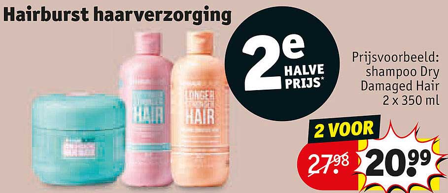Hairburst haarverzorging 2e halve prijs