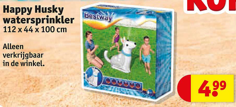 Happy Husky watersprinkler 112 x 44 x 100 cm
